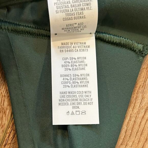 NWT SMOOTHEZ By Aerie Mesh Unlined Bralette Olive Green Size Small - Picture 9 of 9